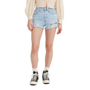 EUC Levis distressed Jean Shorts